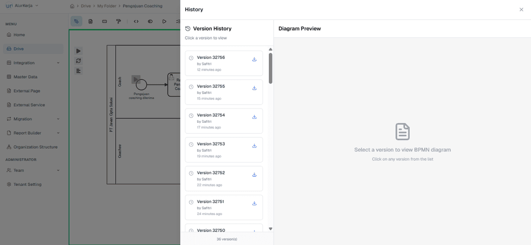 BPMN History Preview OnPremise