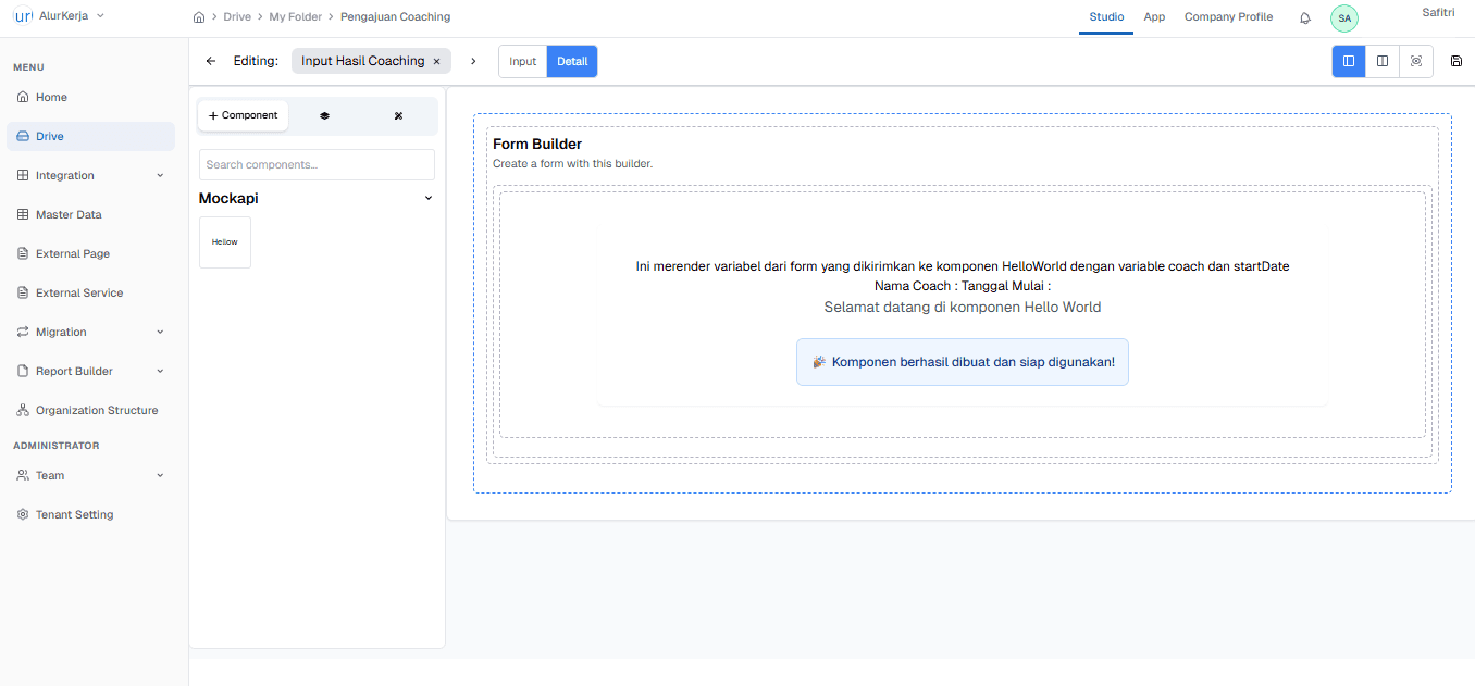 Form Definition User Task
