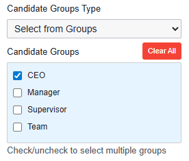 BPMN Assignment Detail Candidate Group Select OnPremise