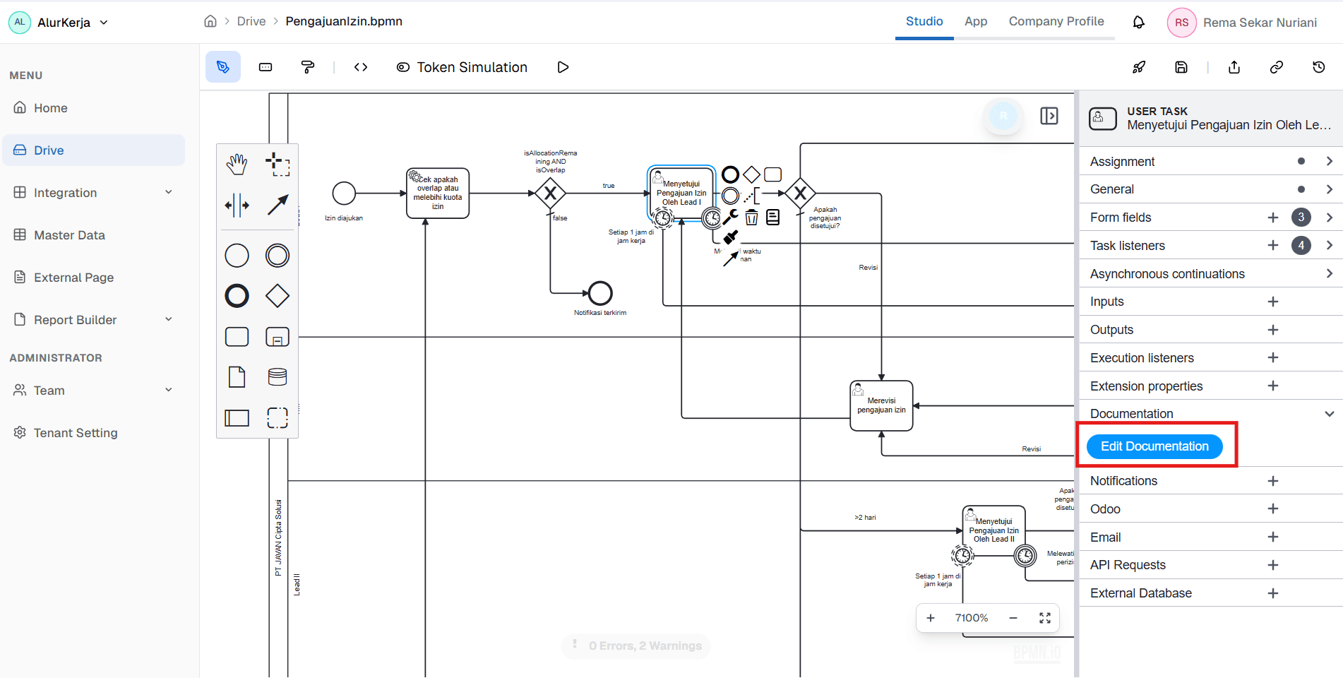 Dashboard Page OnPremise