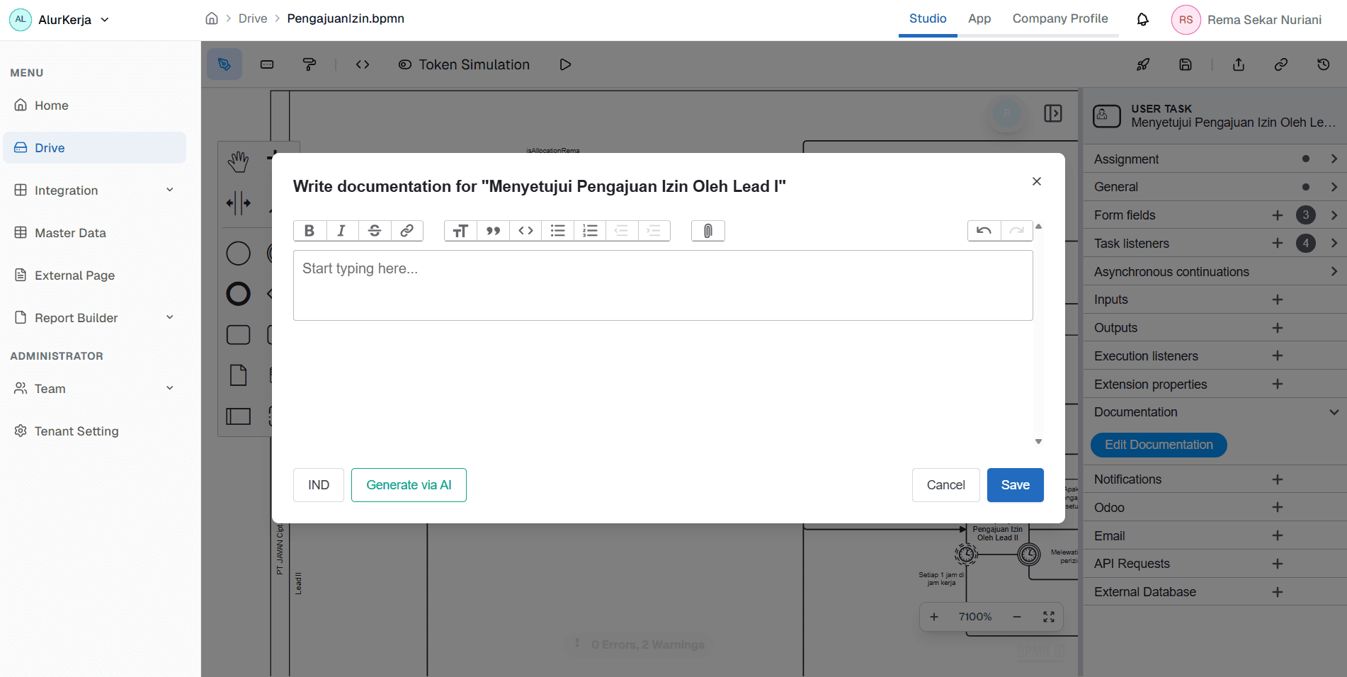 Dashboard Page OnPremise