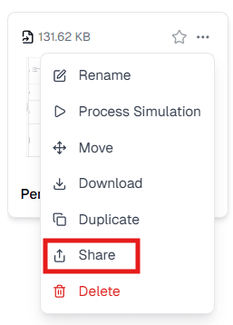 Dropdown Share Publik Link OnPremise