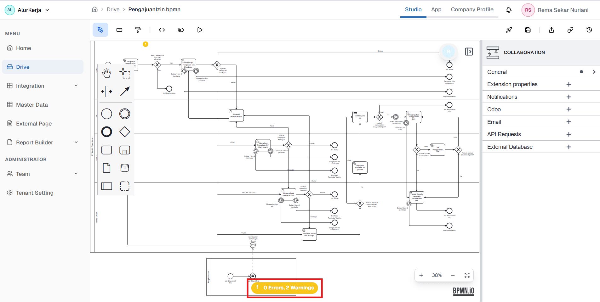 BPMN Linter Toggle OnPremise