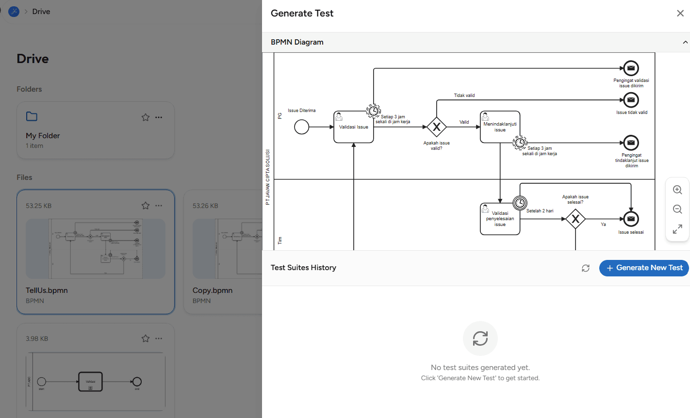 Preview Generate Test Suite OnPremise
