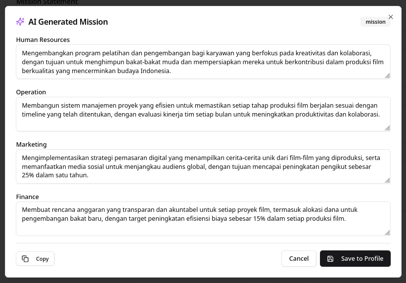 Mission Generate AI