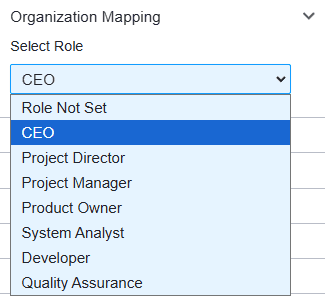 Dropdown Organization Mapping BPMN OnPremise