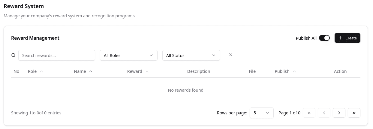 Reward Page