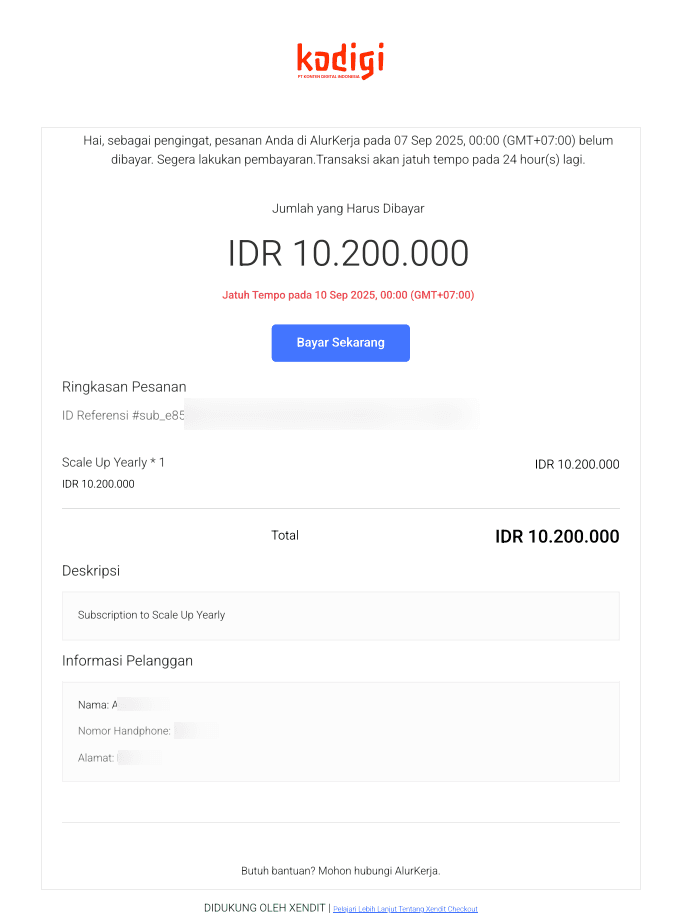 Halaman Payments
