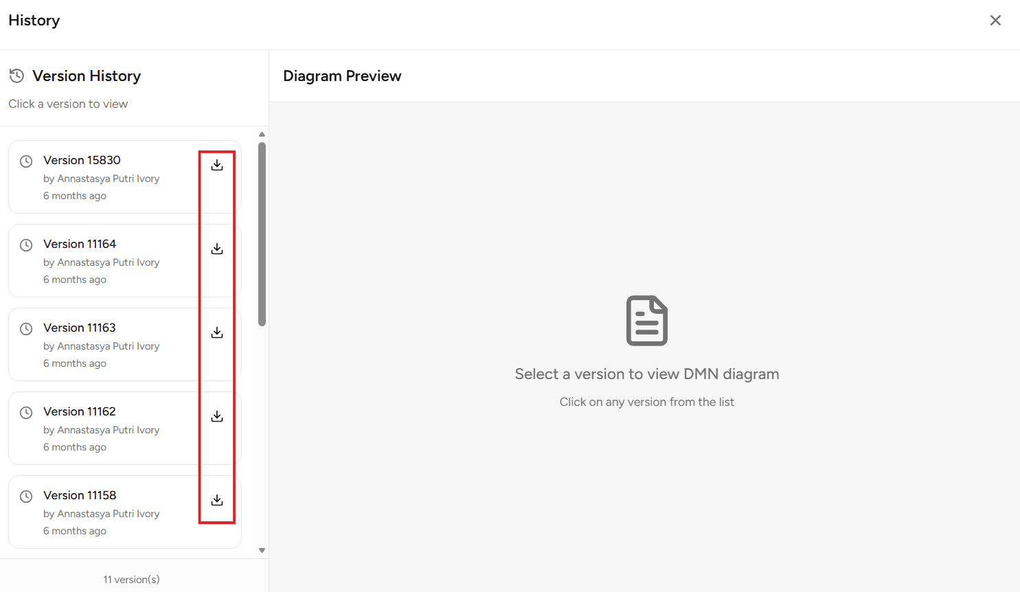 Version History DMN OnPremise
