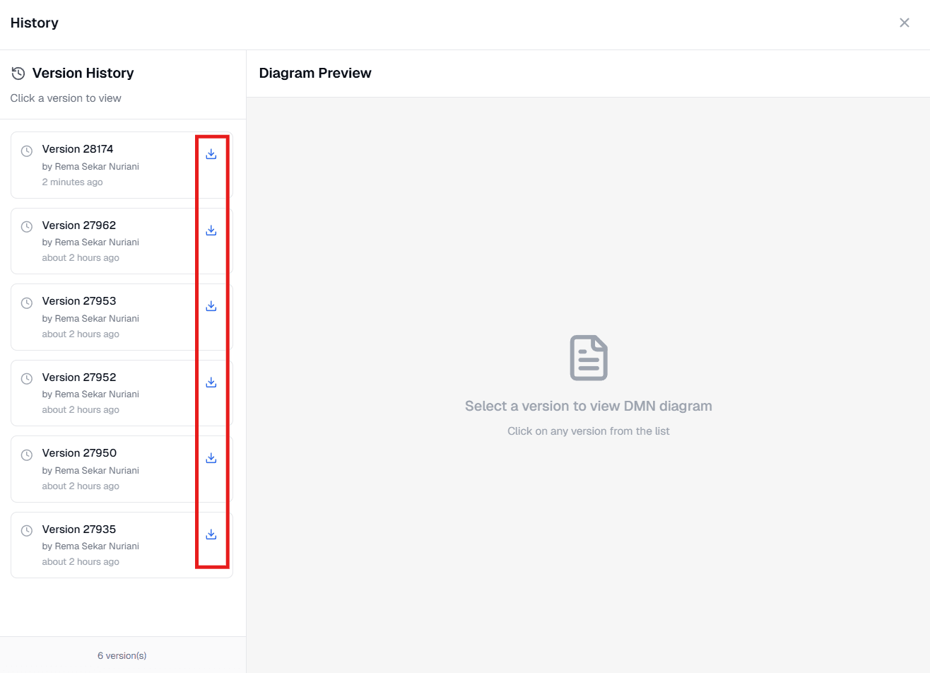 Version History DMN OnPremise