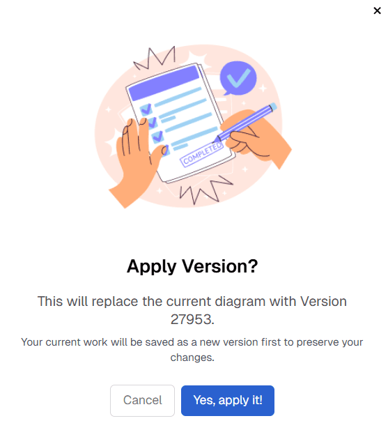 Apply Version History DMN OnPremise