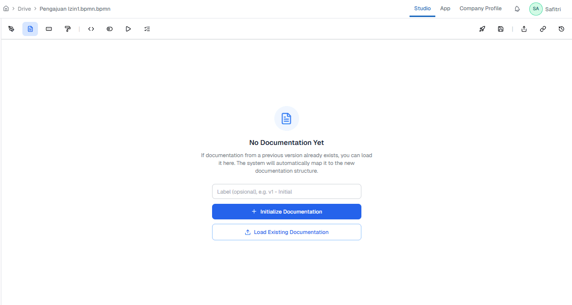 Halaman External Service OnPremise