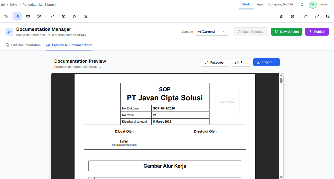 Halaman External Service OnPremise