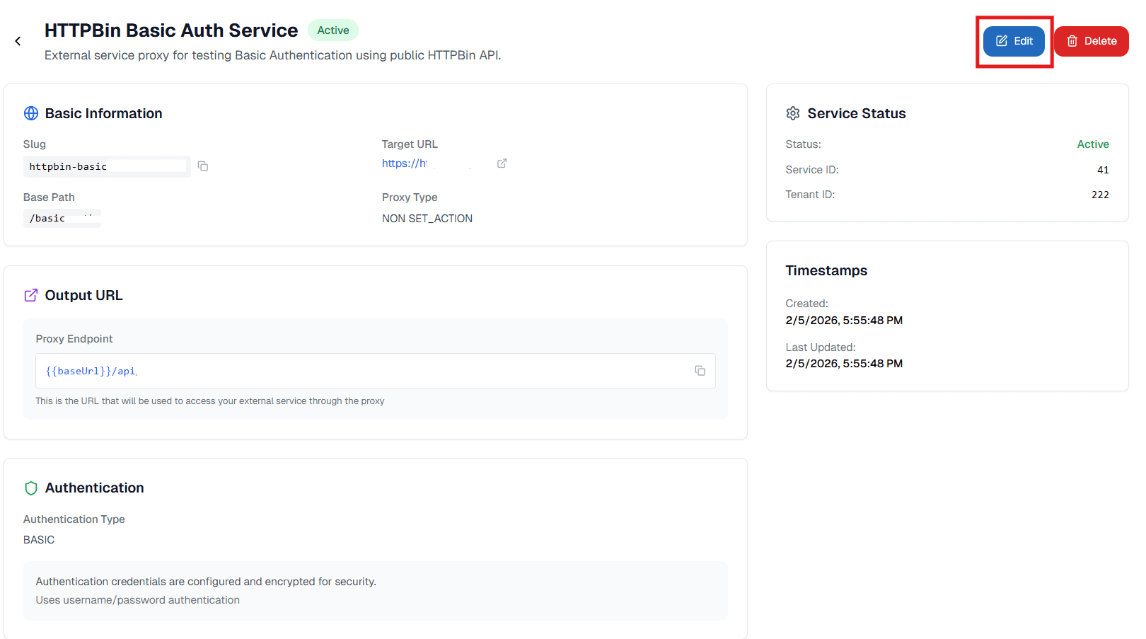 Ikon Edit External Service OnPremise