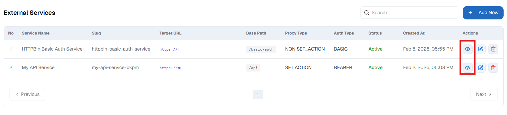 Ikon View External Service OnPremise