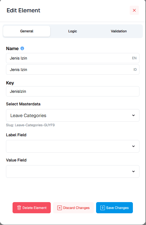 Master Data Select