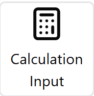 Calculation Input
