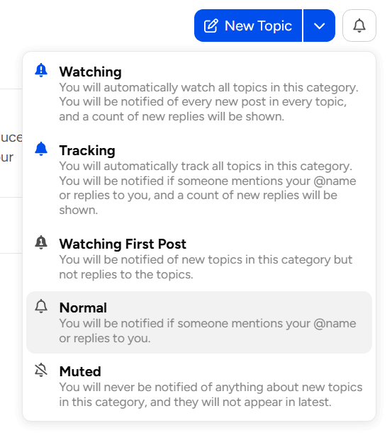 Daftar Notifikasi Forum
