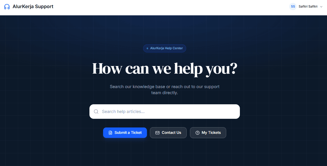 Halaman Support Center