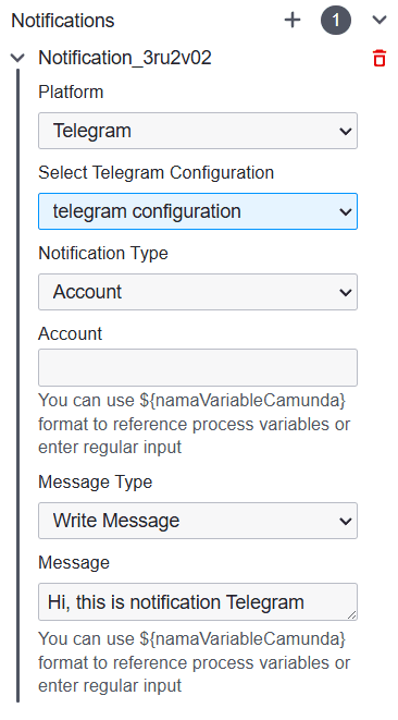 Telegram Konfigurasi