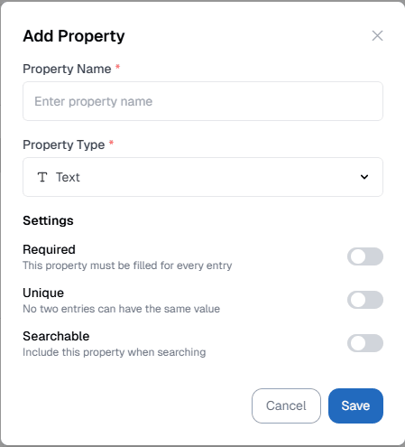Master Data Property