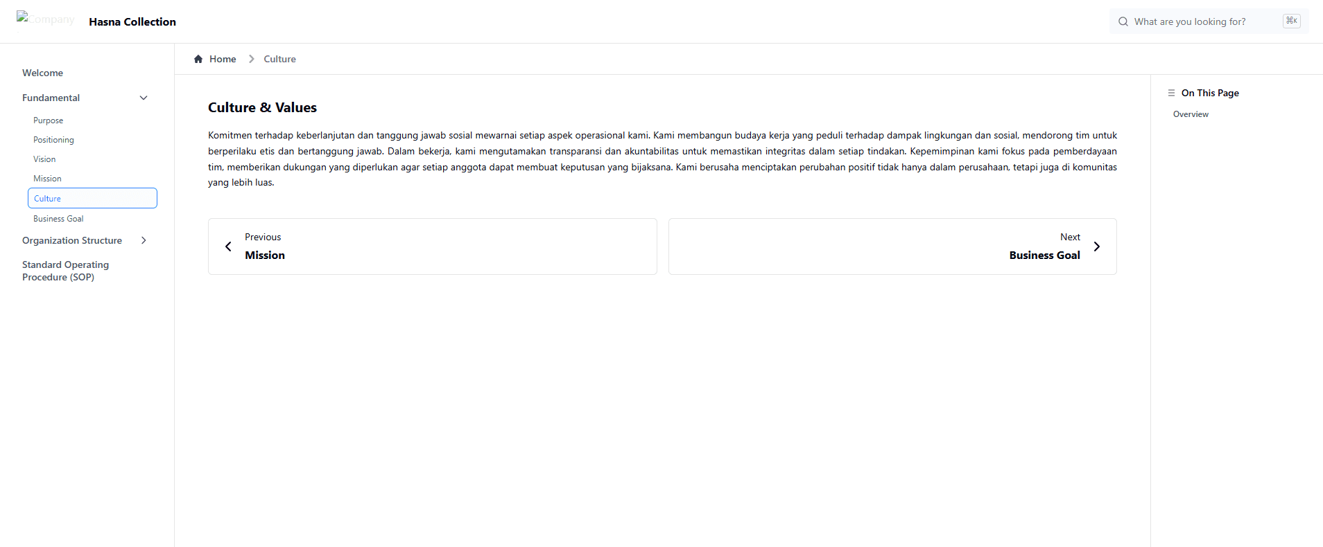 Basic Information External Service OnPremise