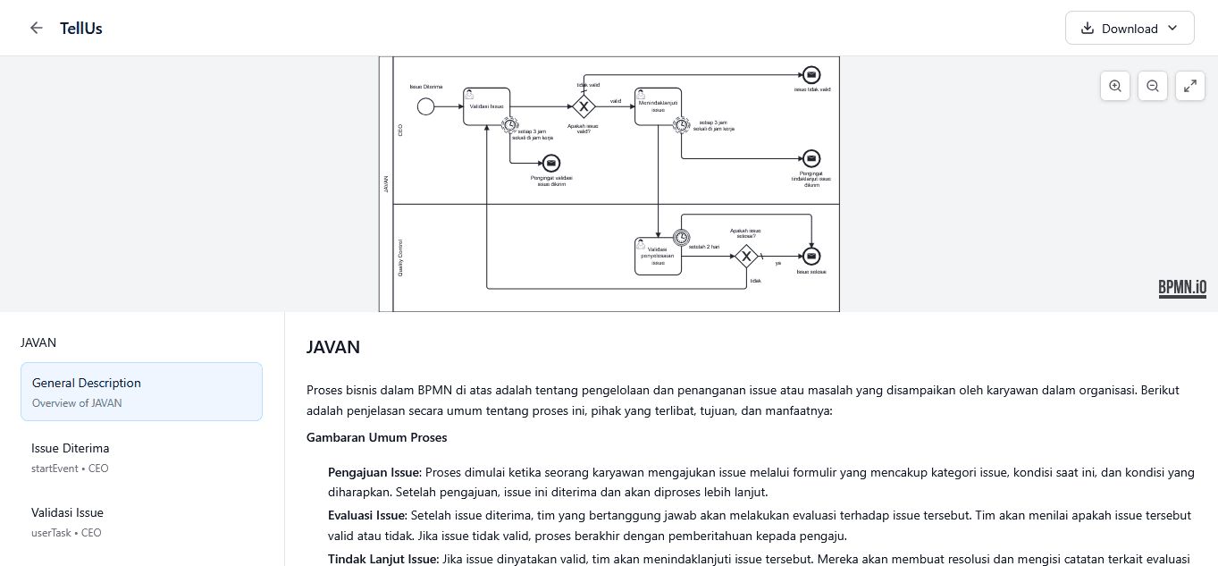 Halaman External Service OnPremise