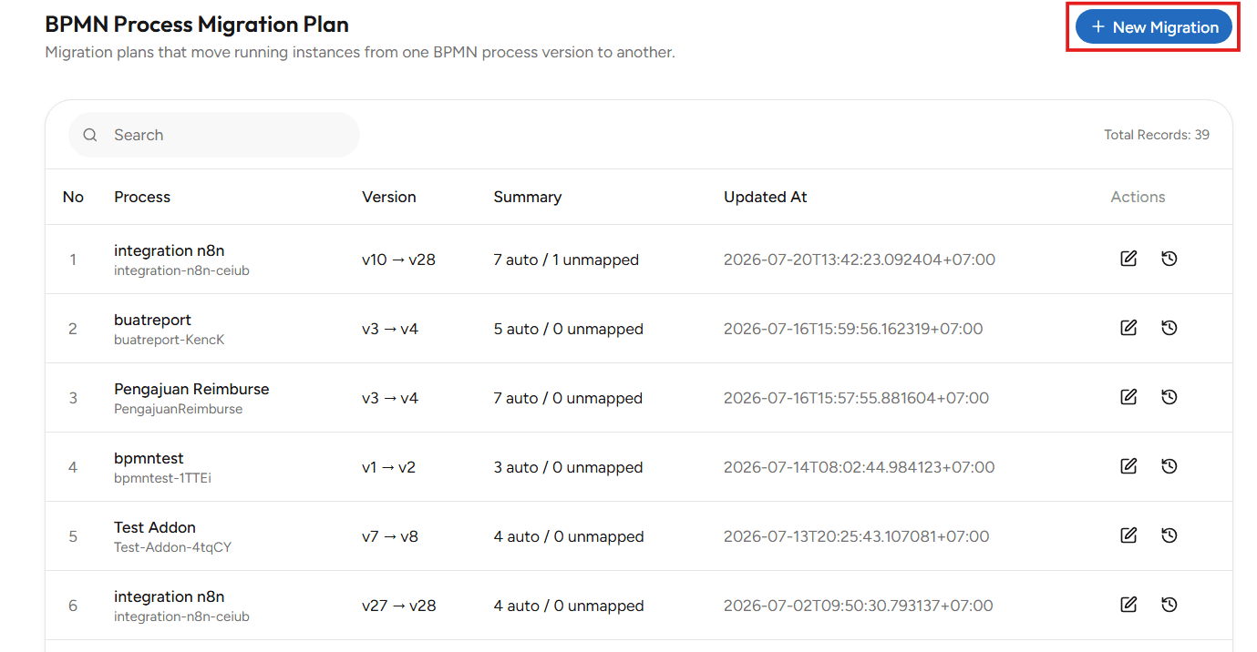 Create Migration Plan