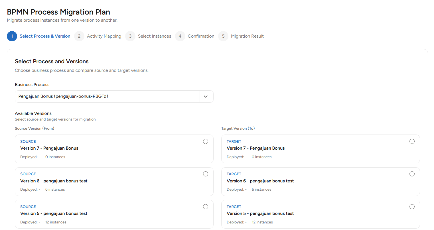 List Version Migration Plan