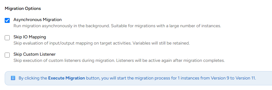 Migration Options Migration Plan