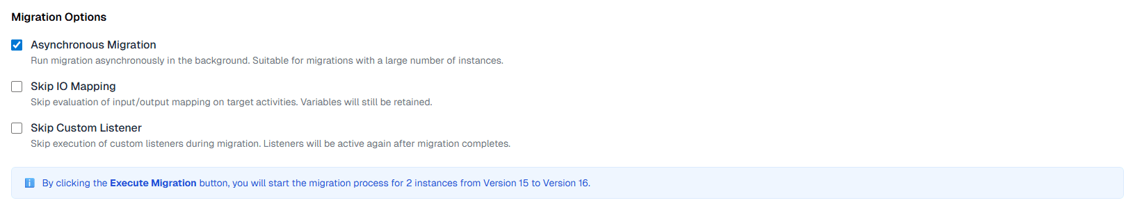 Migration Options Migration Plan