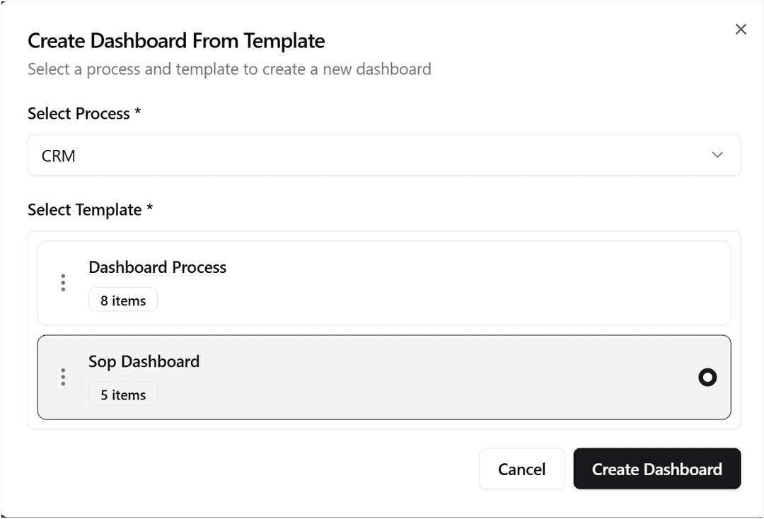 Add Dashboard