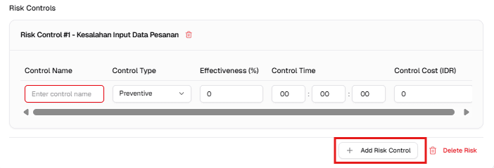 Add Risk Control