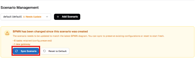 Tombol Sync Scenario