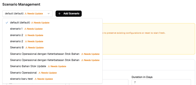 Notifikasi Scenario Needs Update