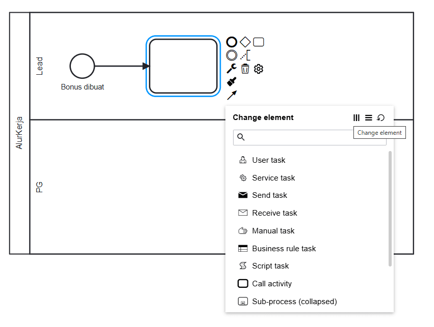 Add User Task BPMN