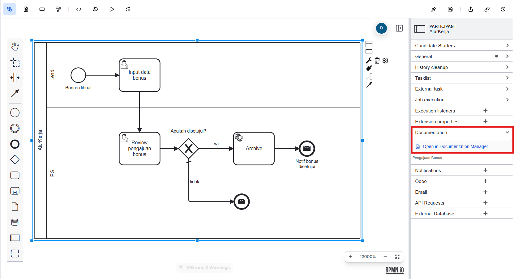 Documentation BPMN