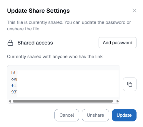 Share Public Link BPMN