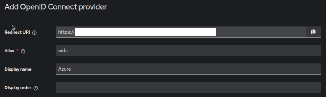 Add OpenID Connect Provider,