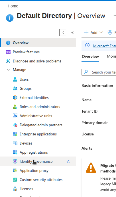 Halaman App Registrations,