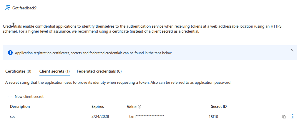 Client Secret Portal Azure,
