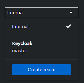 Pilih Realm Keycloak,