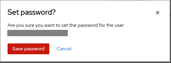 Set Password User,
