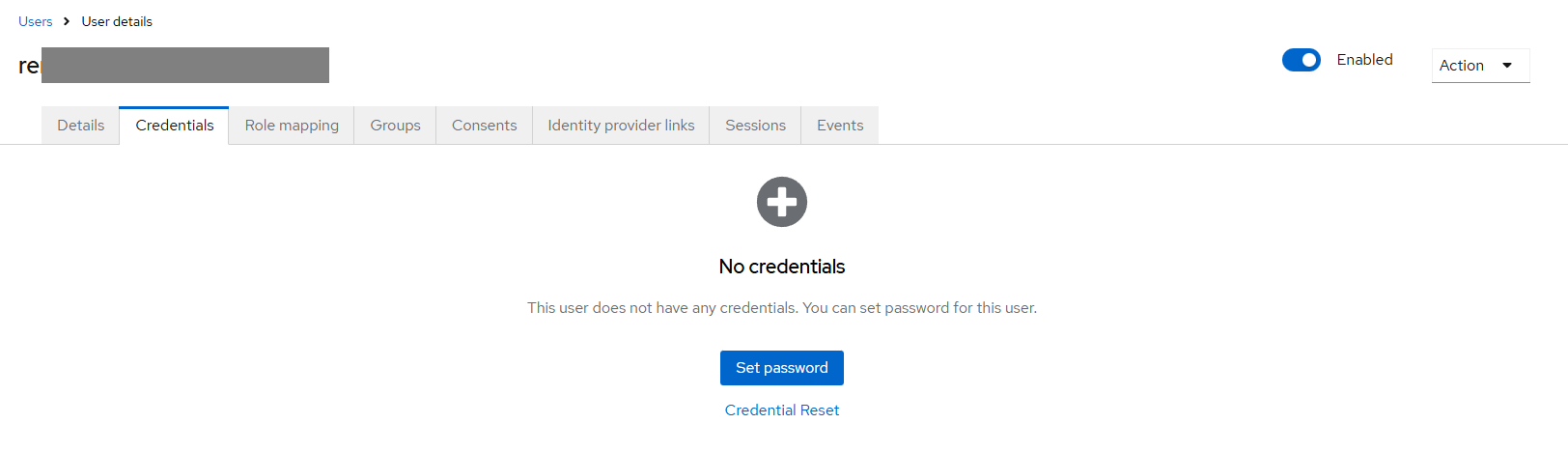 Tab Credentials,