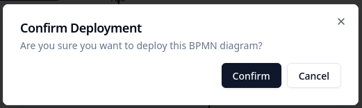 BPMN Deploy Confirm