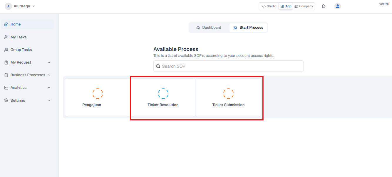 BPMN Card Live Mode