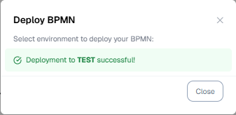 BPMN Deploy Testing Sukses