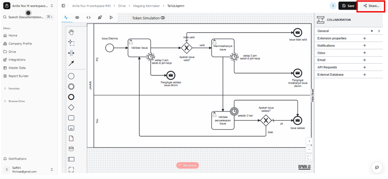 BPMN Share Button