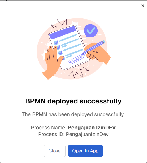 BPMN Deploy Sukses