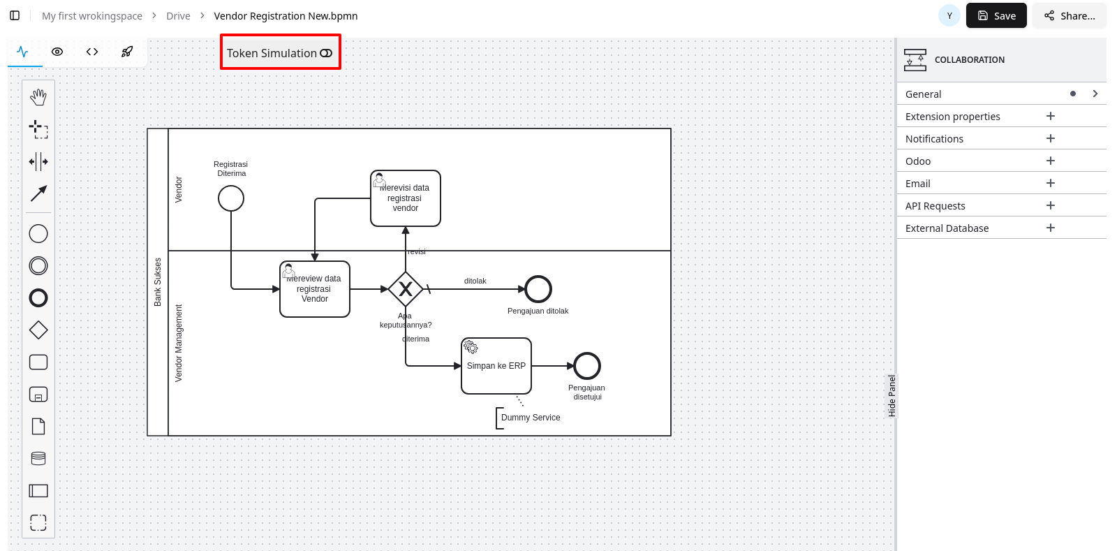 Token Simulation